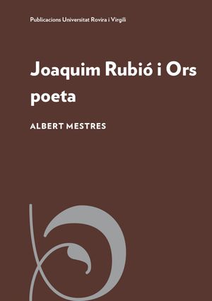 Coberta del llibre Joaquim Rubió i Ors poeta